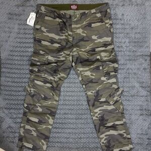 Matchstick Camo Pants Mens 44x30 Cargo Utility Multi Pocket Military